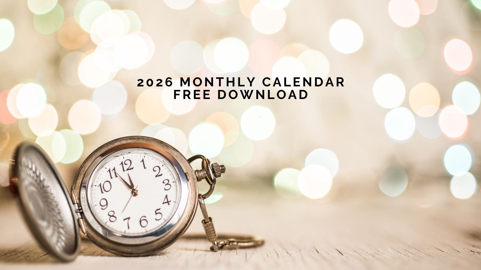 Introducing the 2026 DWC Monthly Calendar!