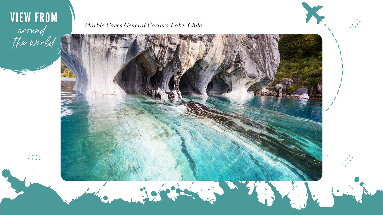View from Around the World: The Marble Caves of General Carrera Lake, Float Through Stone