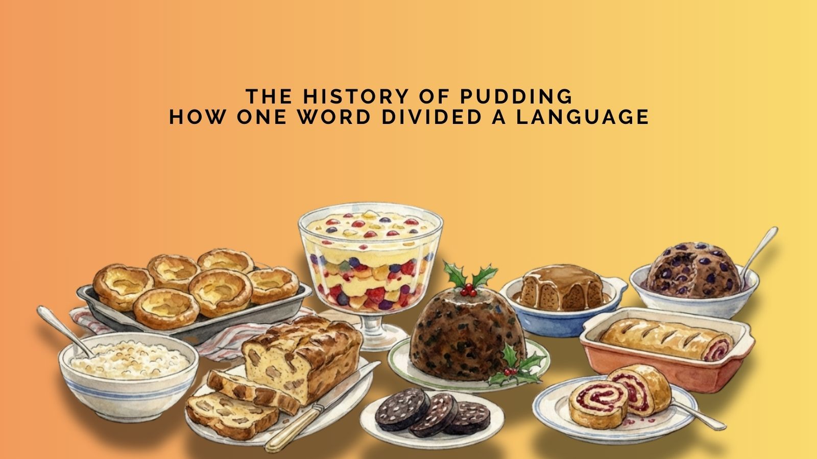 Mike Devlin On The History of Pudding: How One Word Divided a Language