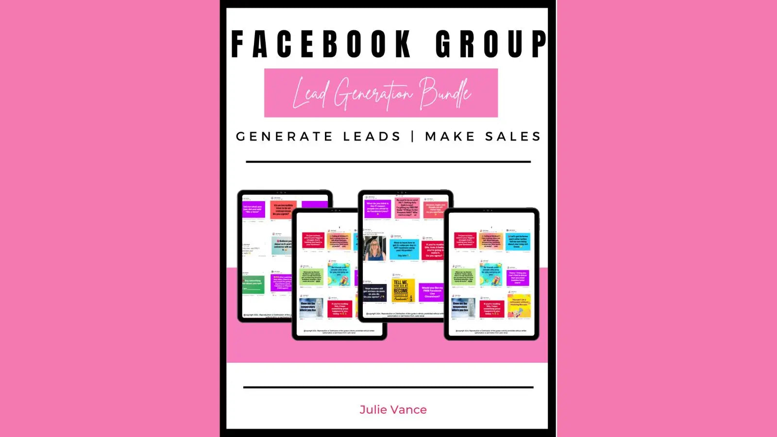 Freebie: Facebook Group Lead Generation Bundle by Julie Vance