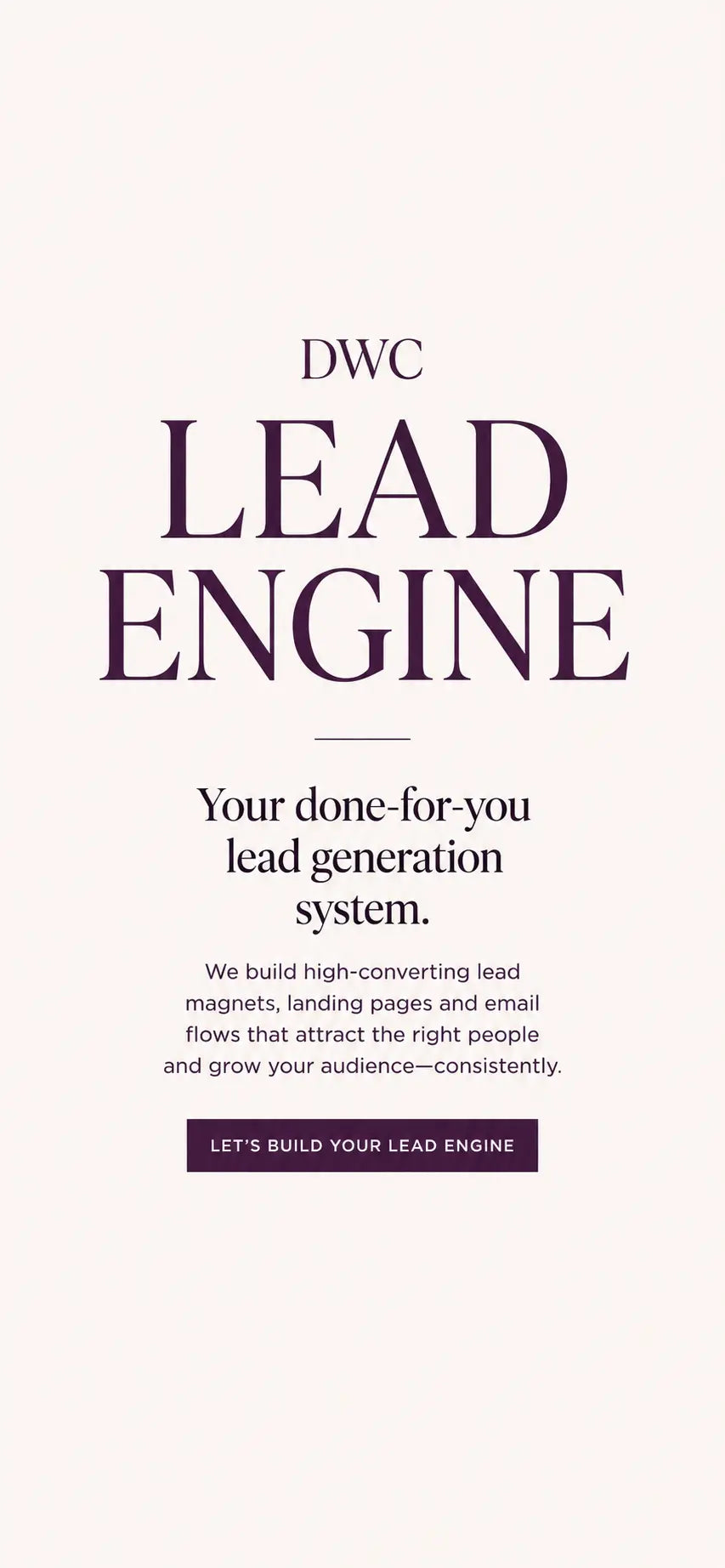 DWC Lead Engine · DWC Magazine